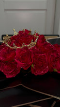 Load image into Gallery viewer, 50 Glitter Red Rose Bouquet