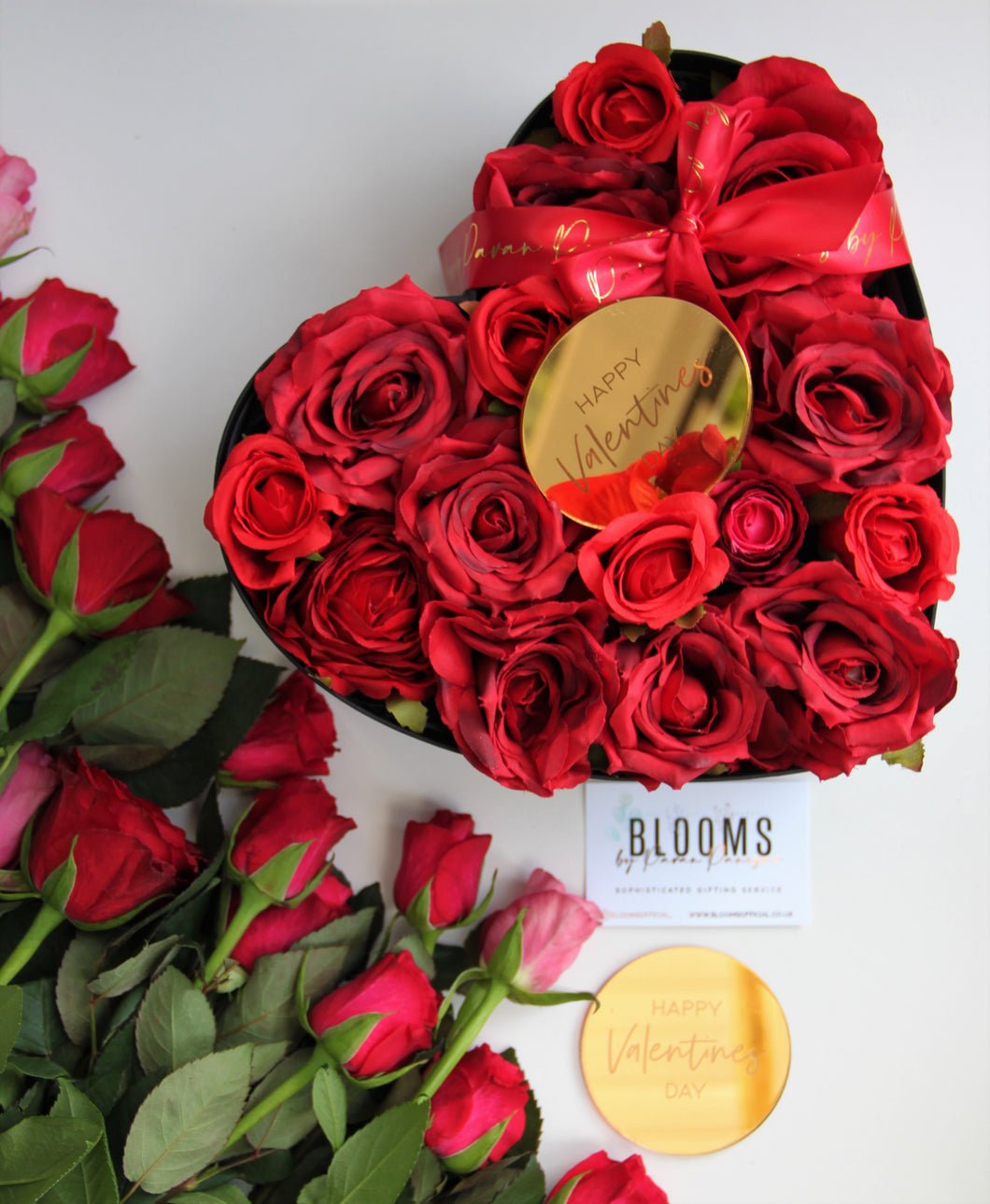 Valentine's Heart Shaped Rose Box