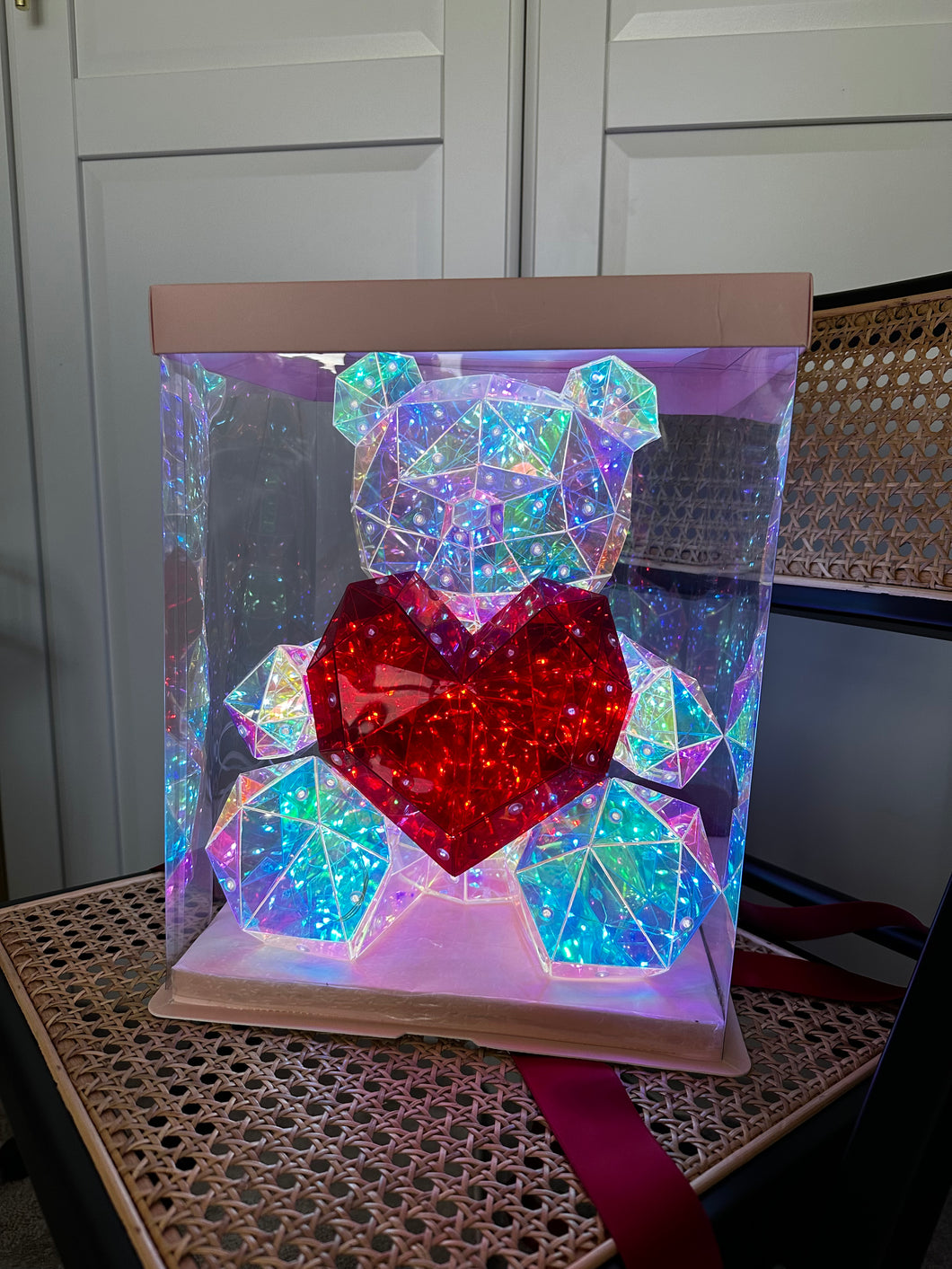 LED Light up Crystal bear
