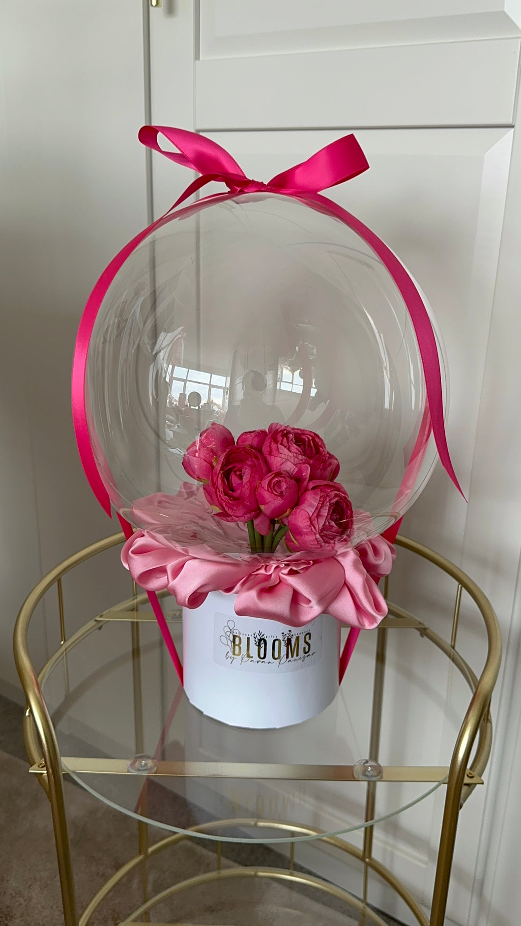 Pink Rose Bubble Balloon
