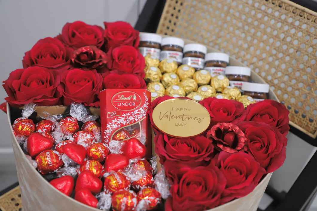 Luxury Rose and Chocolate box