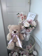 Load image into Gallery viewer, BUNDLE- Mixed flower bouquet &amp; Teddy
