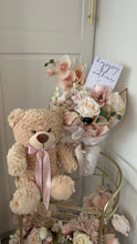Load image into Gallery viewer, BUNDLE- Mixed flower bouquet &amp; Teddy
